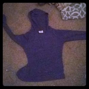 Grayish blackish Hood Shirt